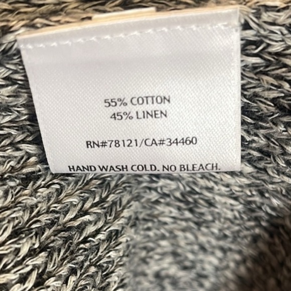 Eileen Fisher Petites Linen Blend Single Button Cardigan Sweater Sz Small - Picture 11 of 12